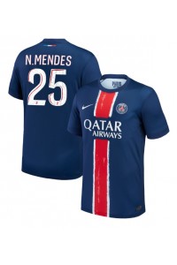 Paris Saint-Germain Nuno Mendes #25 Voetbaltruitje Thuis tenue 2024-25 Korte Mouw